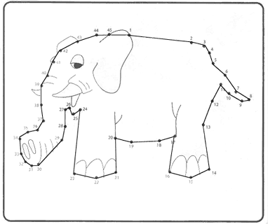 Elephant with Lines